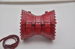 Alaia Corset Red Editions Shoulder Handbag