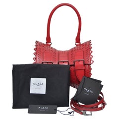 Alaia Corset Red Editions Shoulder Handbag