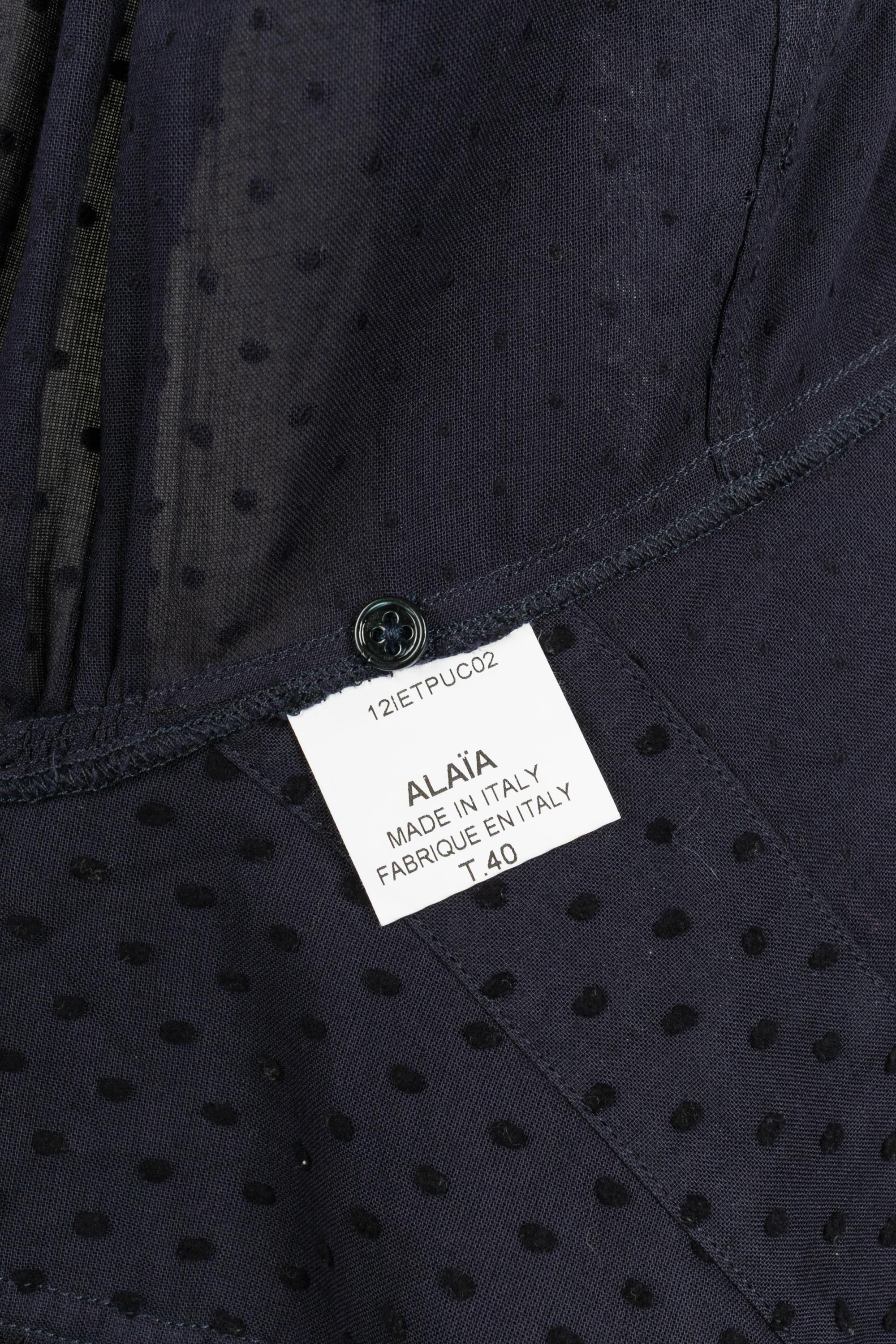 Alaïa Bluse aus Baumwolle im Angebot 6