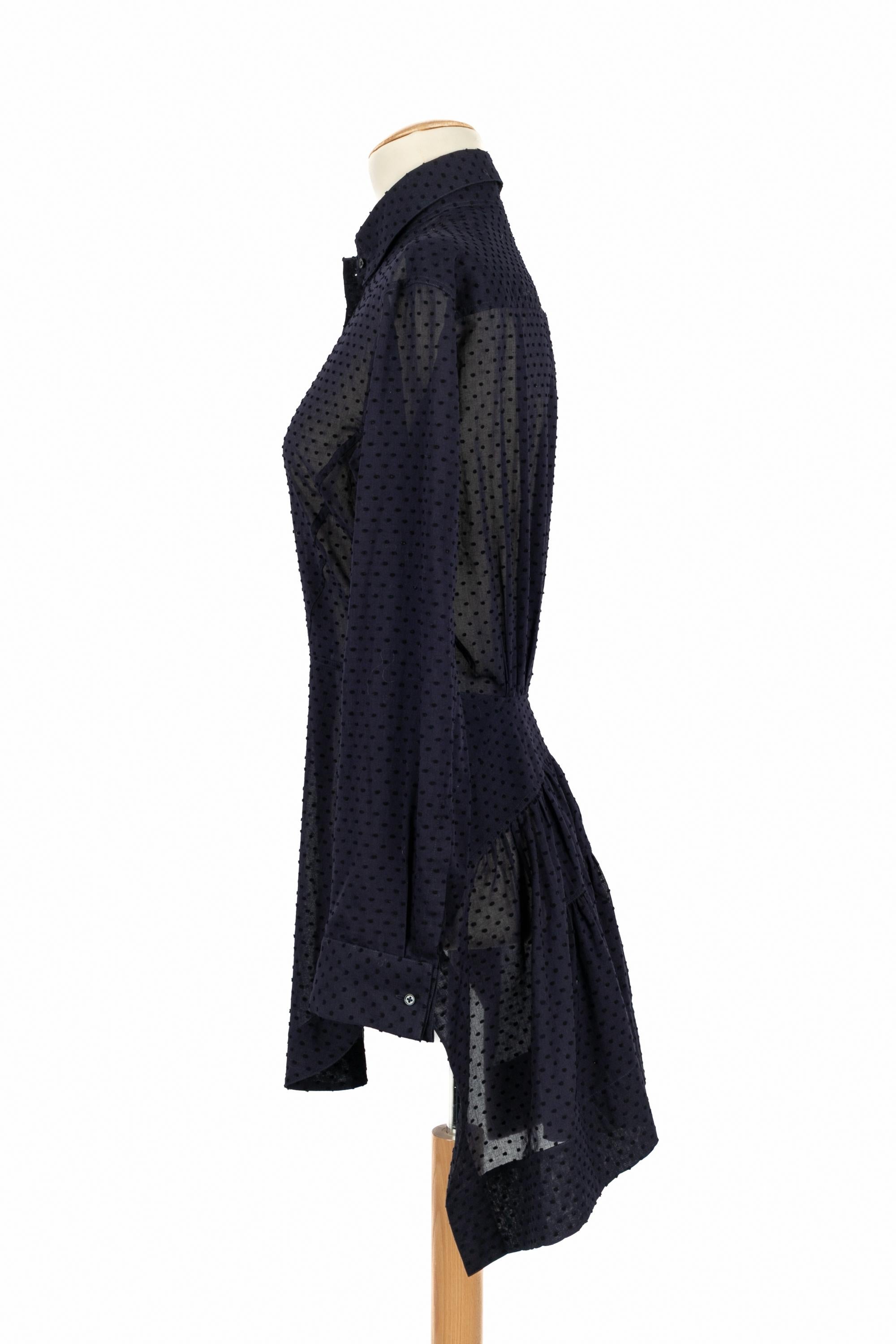 Alaïa Bluse aus Baumwolle (Schwarz) im Angebot
