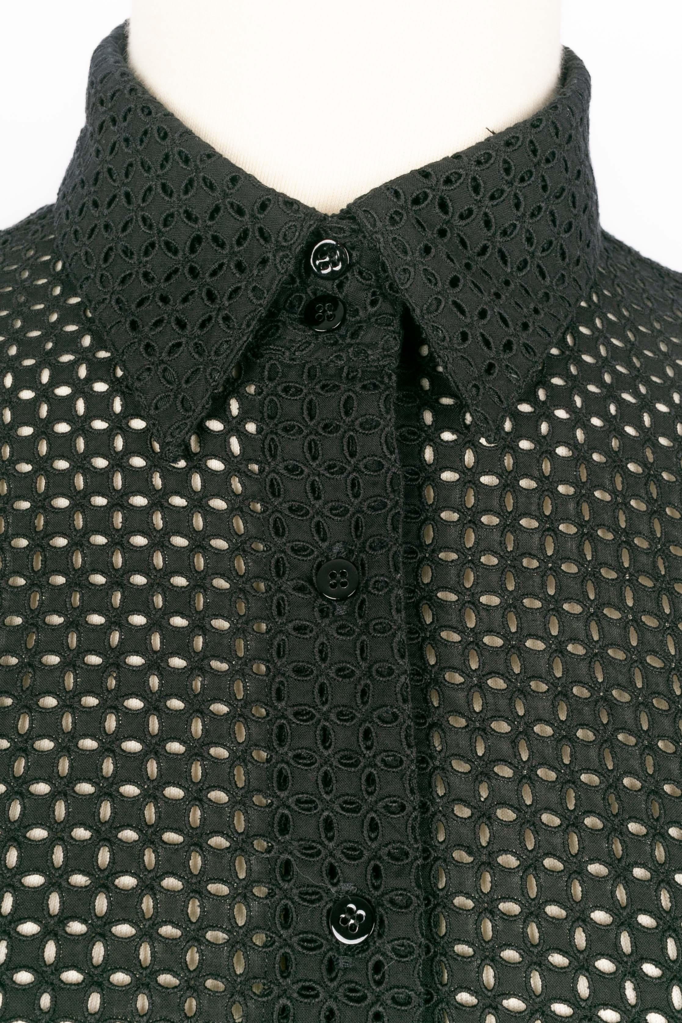 Black Alaïa cotton shirt For Sale