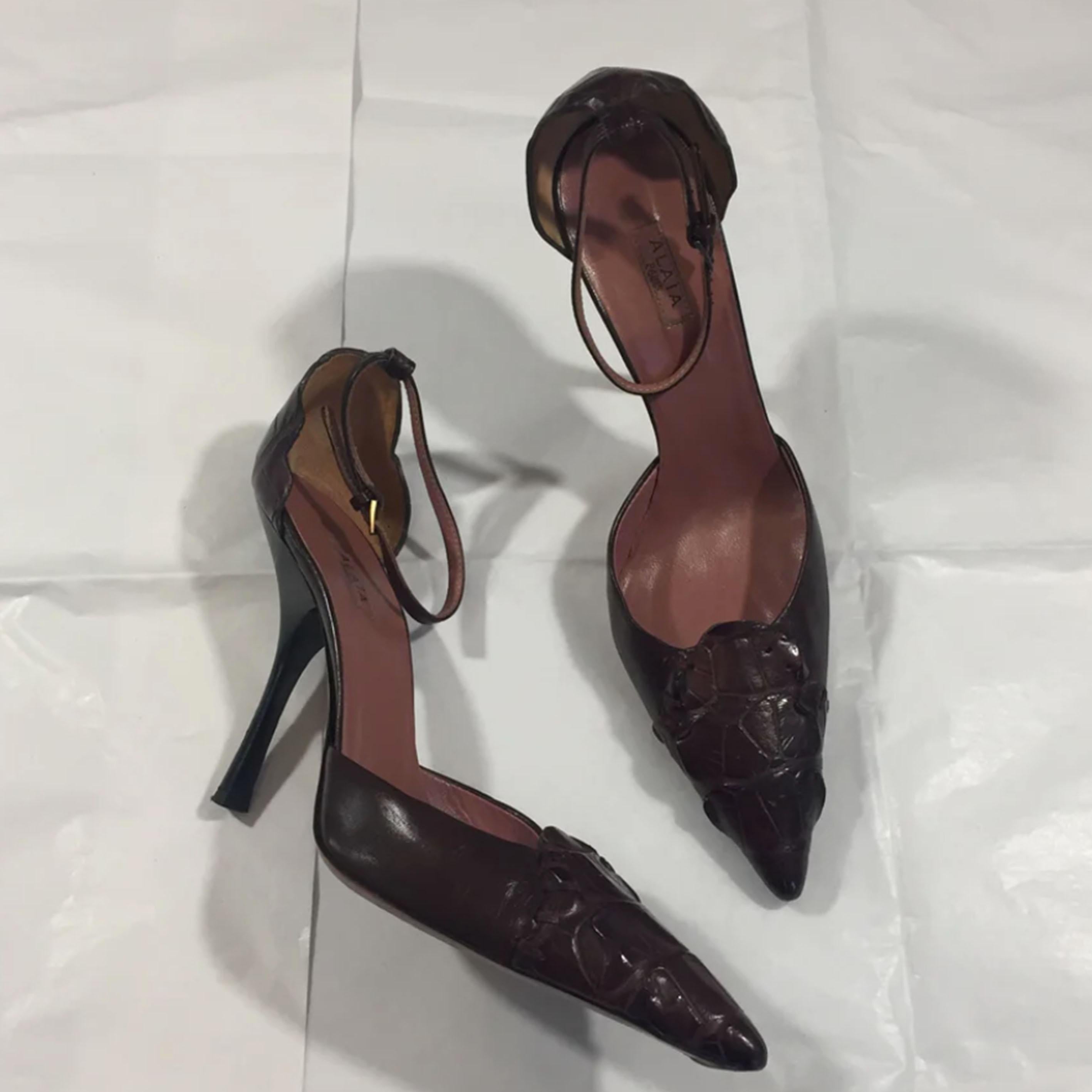 Women's or Men's Alaia crocodile heels 