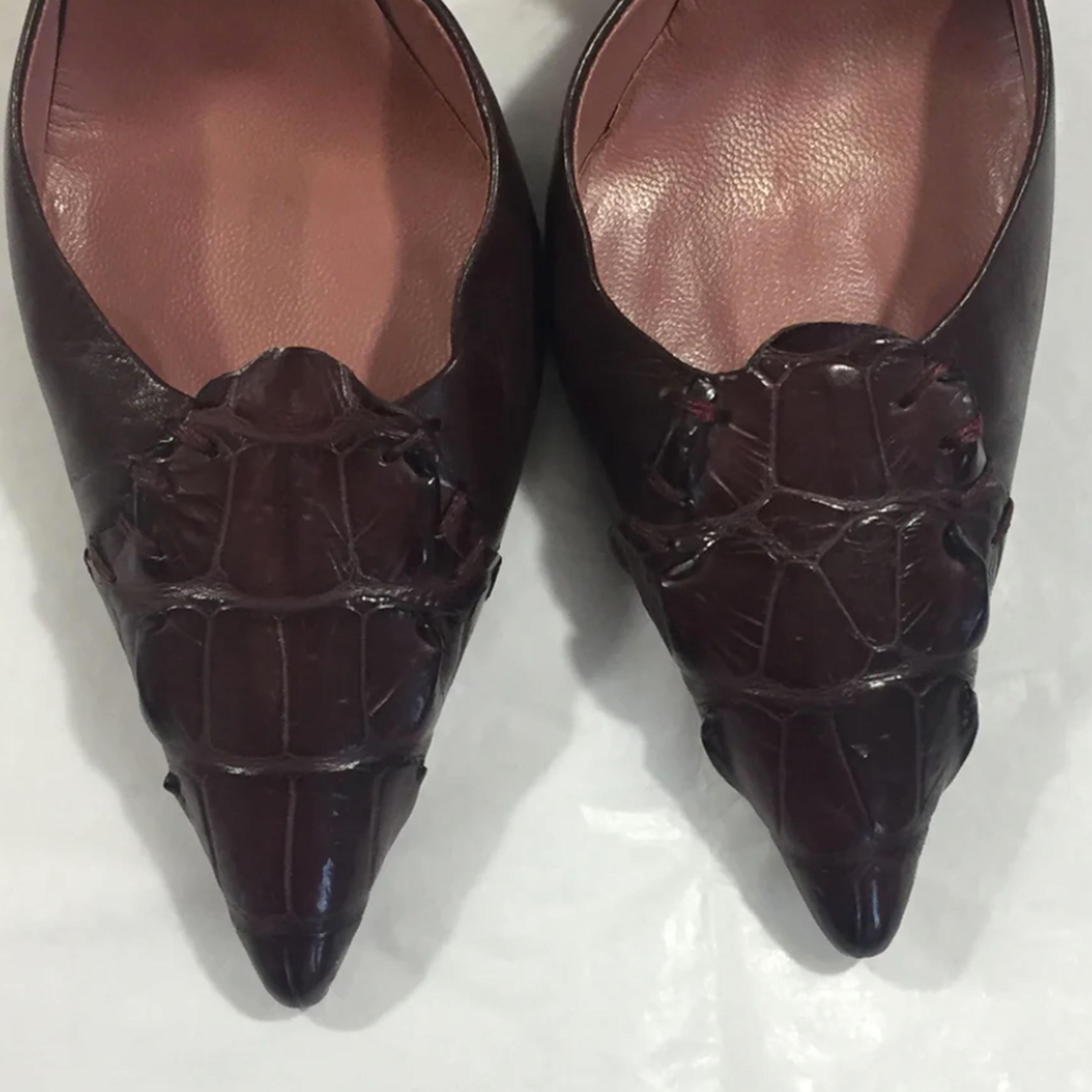 Alaia crocodile heels  3