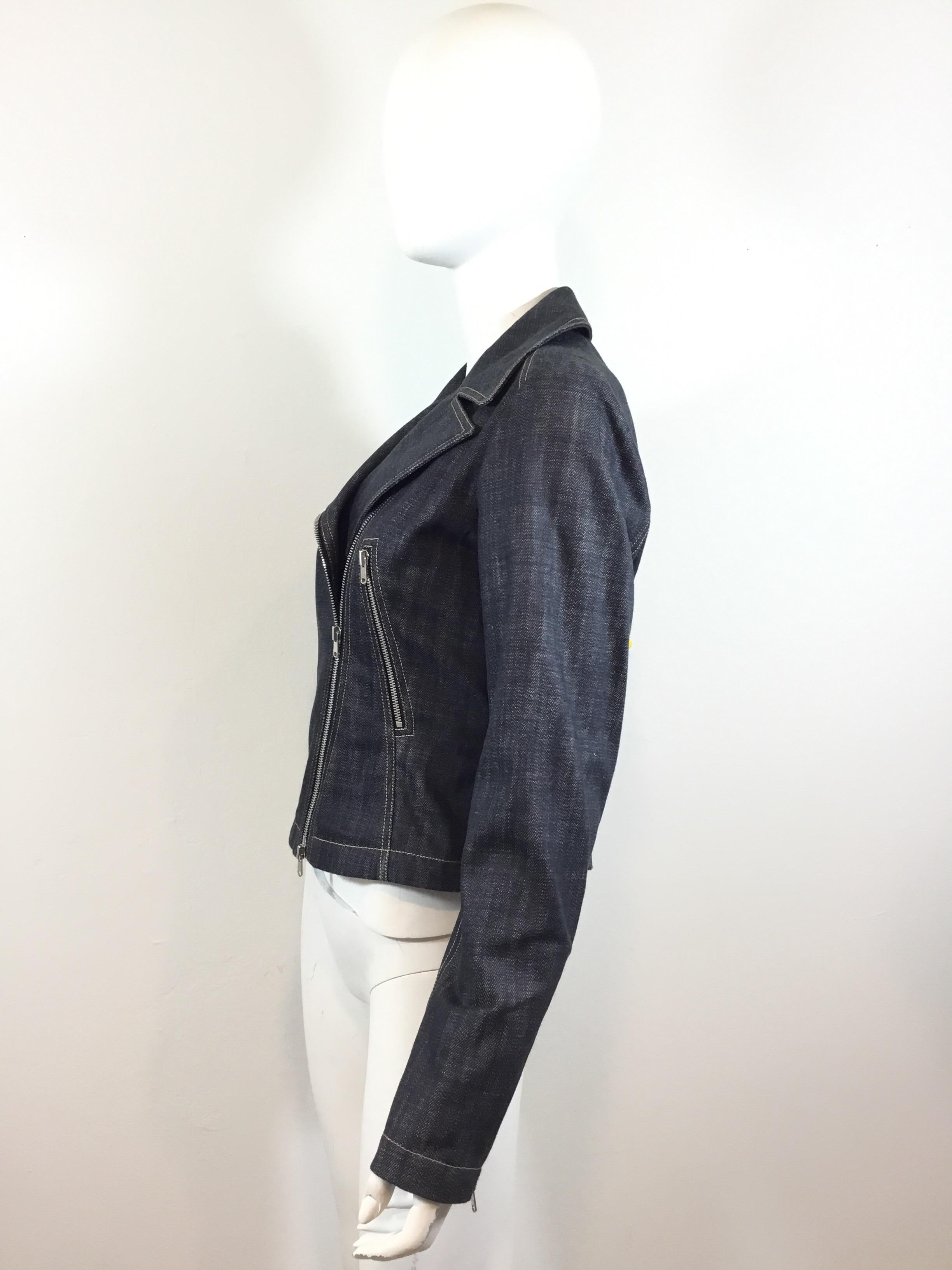 alaia denim jacket