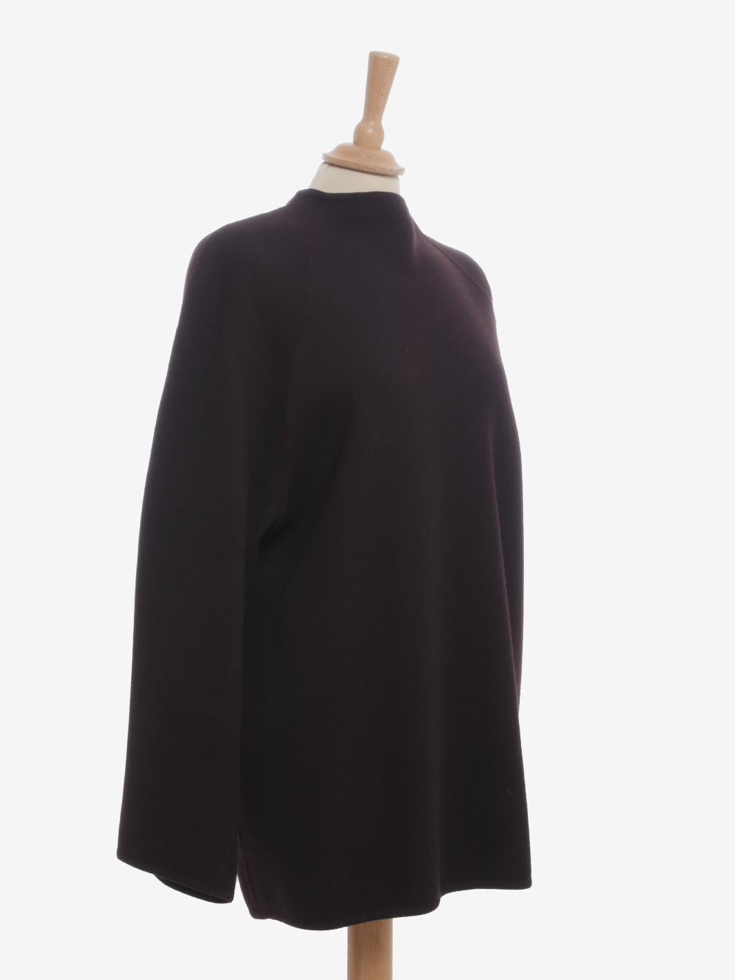Black Alaïa Dolman Sleeve Wool Sweater For Sale