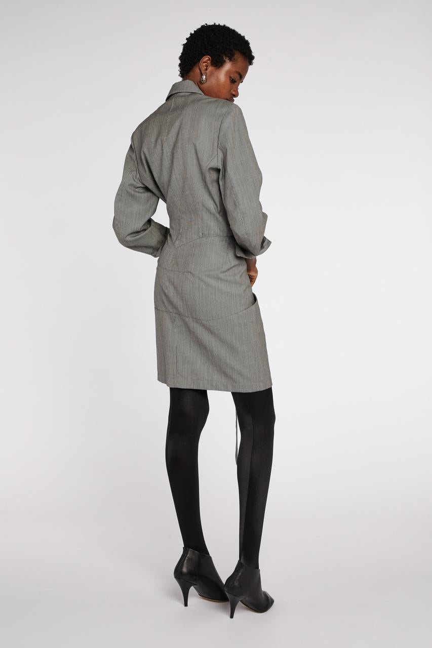 Alaïa - Robe à double boutonnage A/W 1988 Pour femmes en vente
