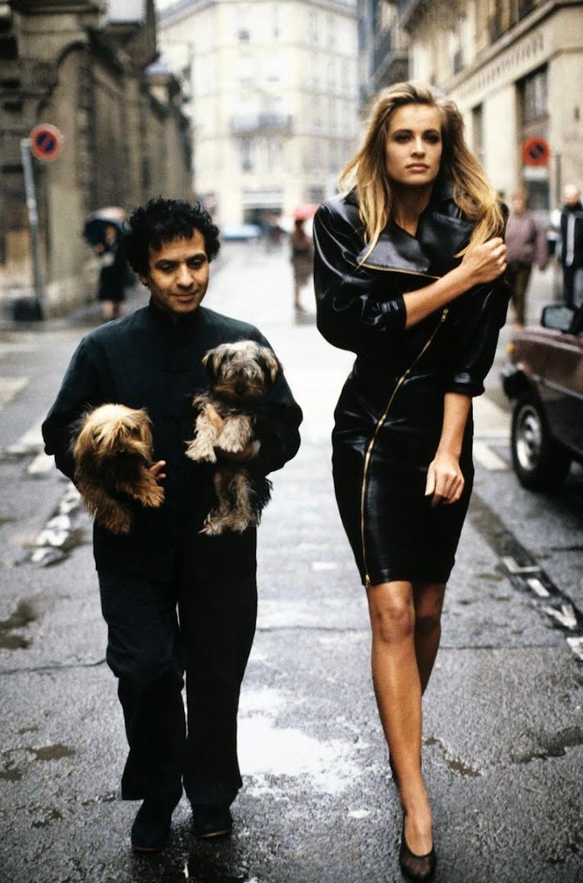 Azzedine Alaia - Autunno 1985: un ensemble in denim di vespa in vendita 4