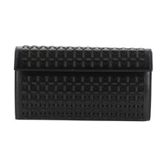 Alaia Flap Clutch Laser Cut Leather Small