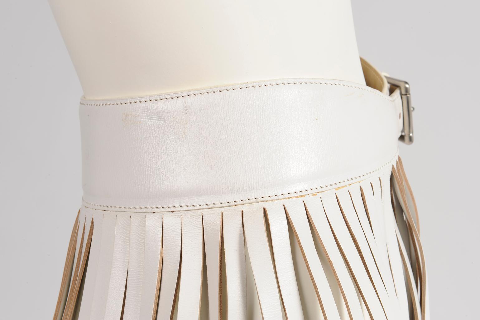 Alaïa Fringed Leather Skirt Belt, Circa 2001 2