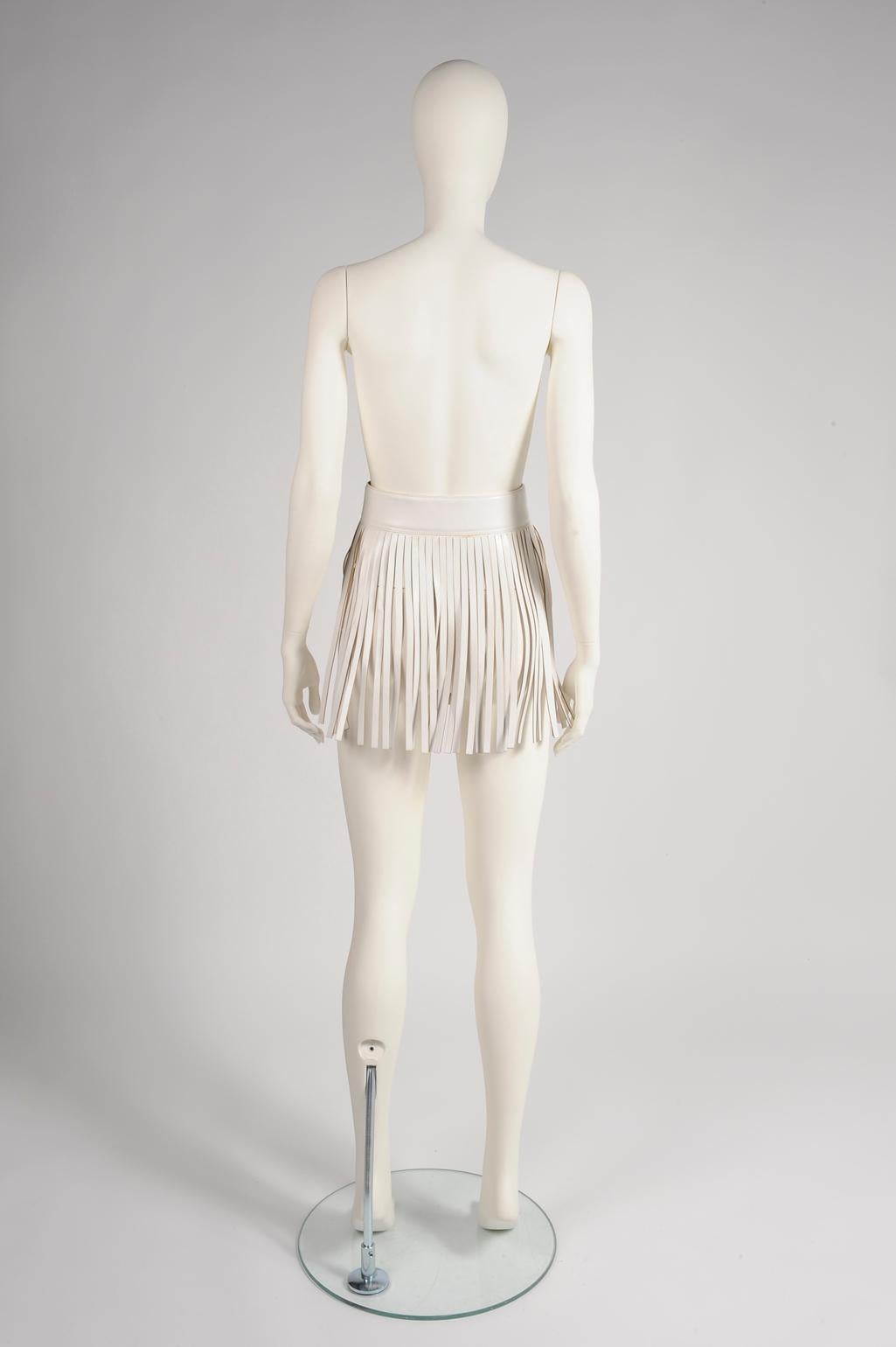 Alaïa Fringed Leather Skirt Belt, Circa 2001 4