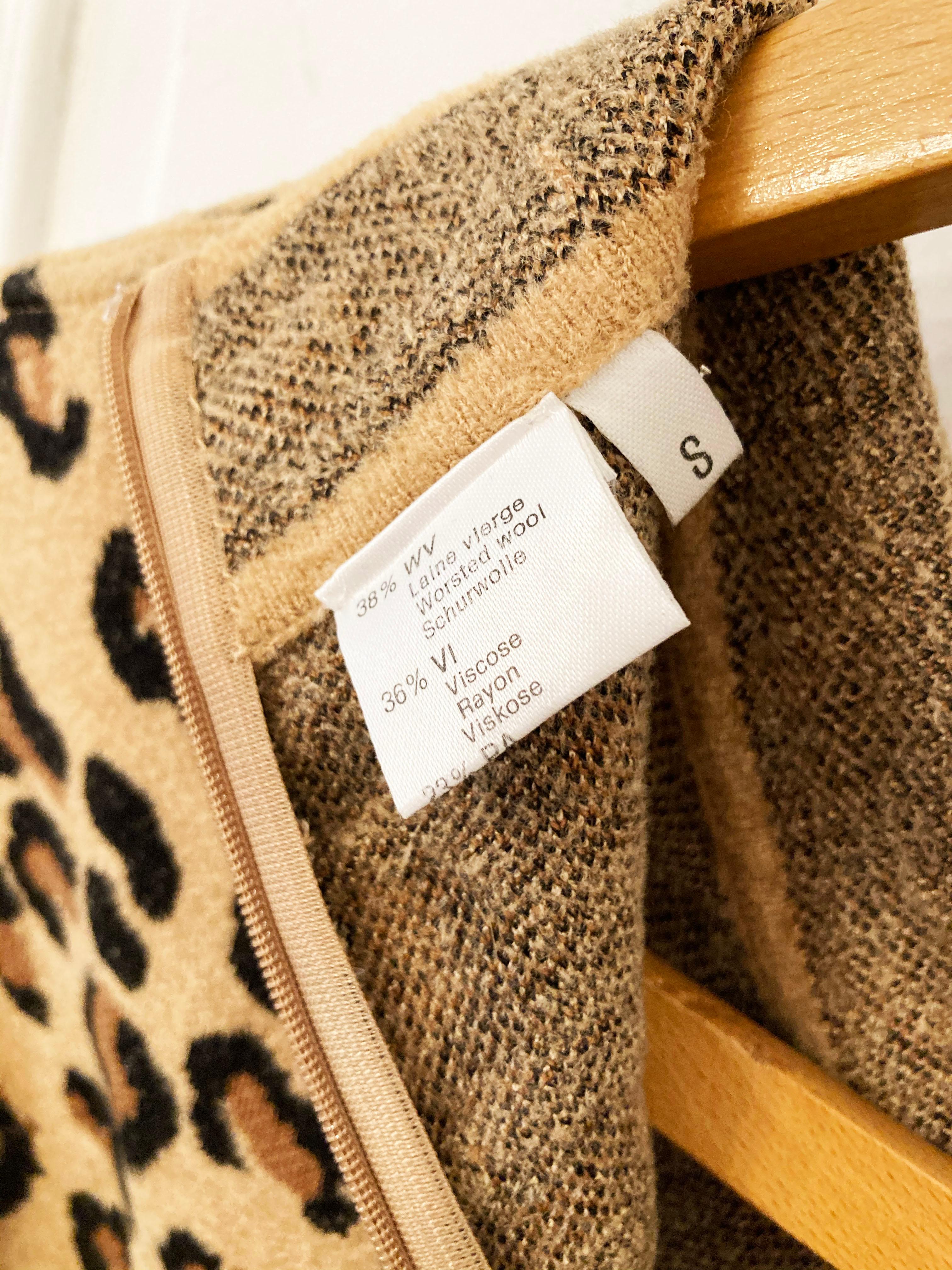 Alaïa FW1991 Leopard Knit Jumpsuit For Sale 7
