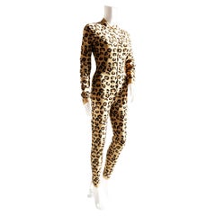 Alaïa FW1991 Leopard Knit Jumpsuit