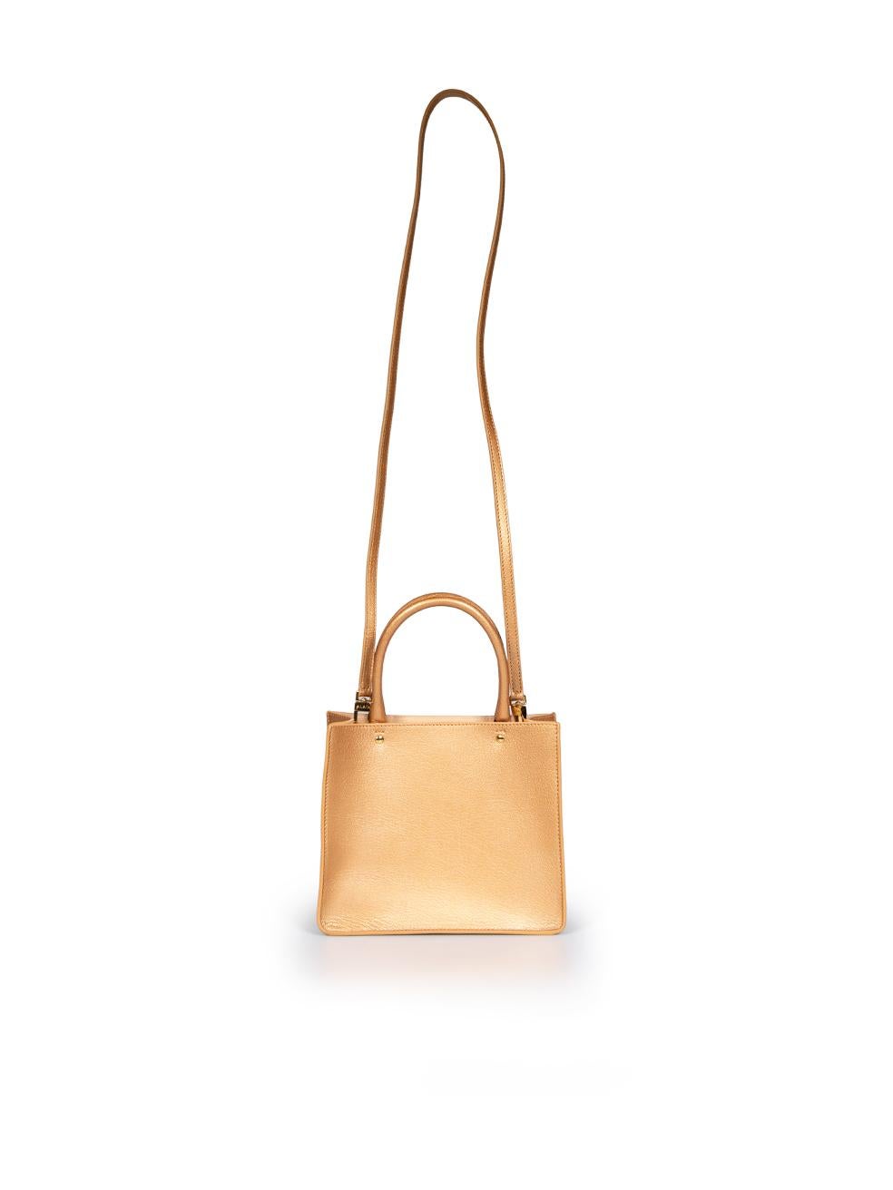 Alaïa Gold Leather Handbag In Good Condition In London, GB