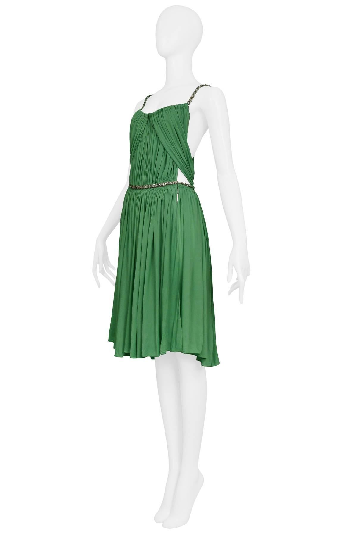 alaia green dress