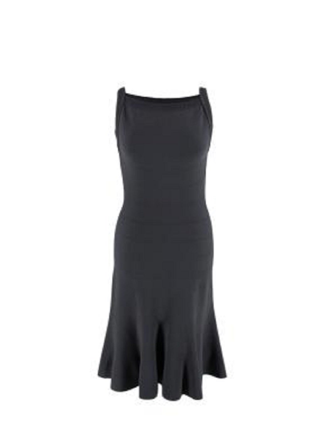 Alaia Grey Fit & Flare Stretch Knit Dress For Sale