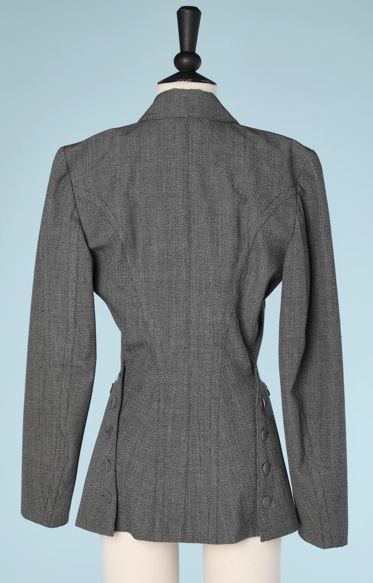 Alaïa grey woollen jacket 1