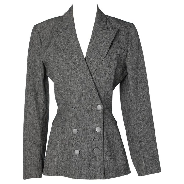 Alaïa grey woollen jacket at 1stDibs