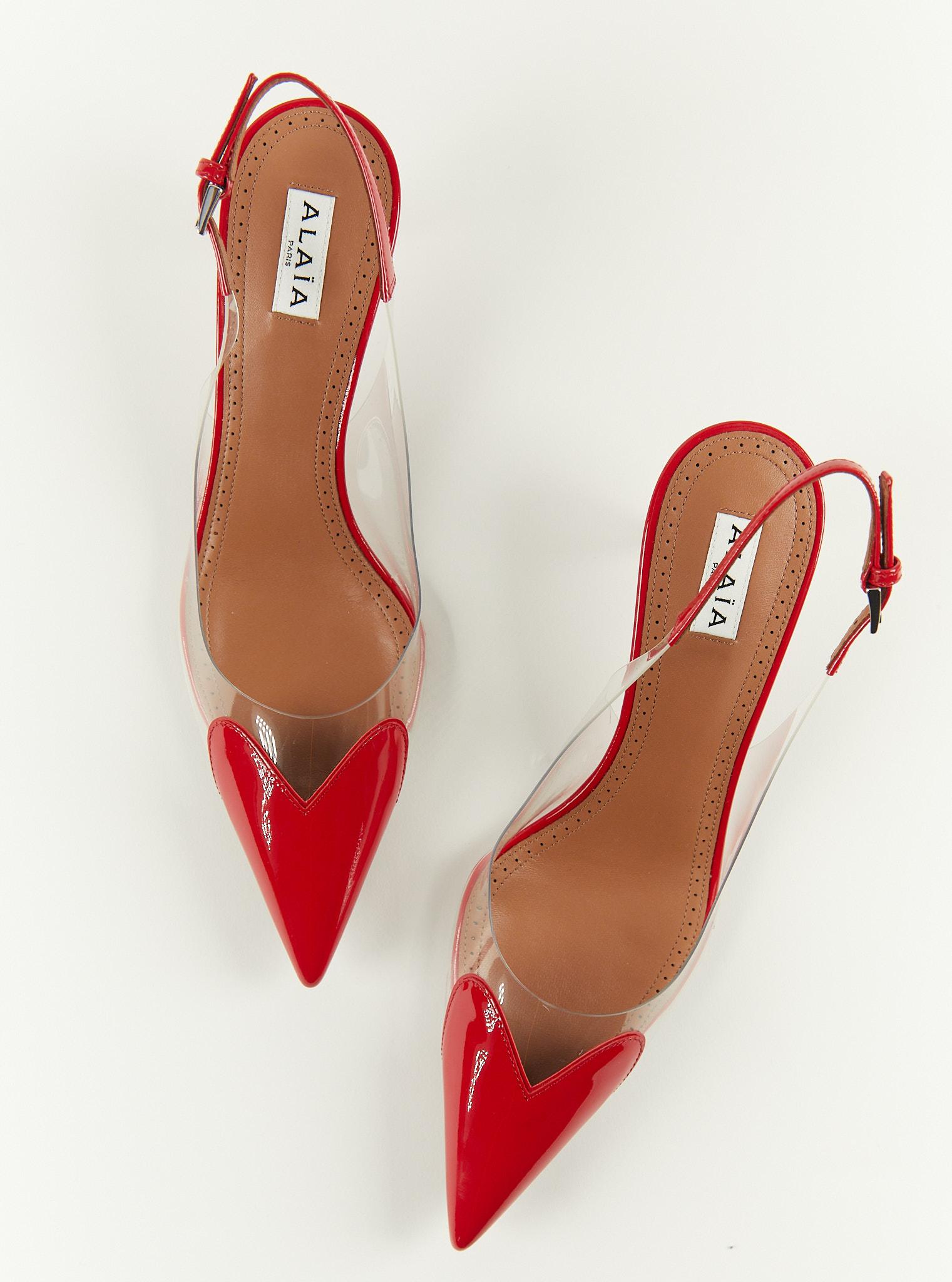 ALAÏA Heart 55 PVC Pumps In New Condition For Sale In London, GB