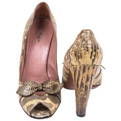 ALAÏA High Heels Sandals in  Snakeskin Size 39FR