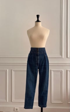 Alaïa High Waisted Denim Jeans 1986