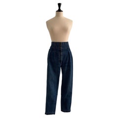 Alaïa High Waisted Denim Jeans 1986