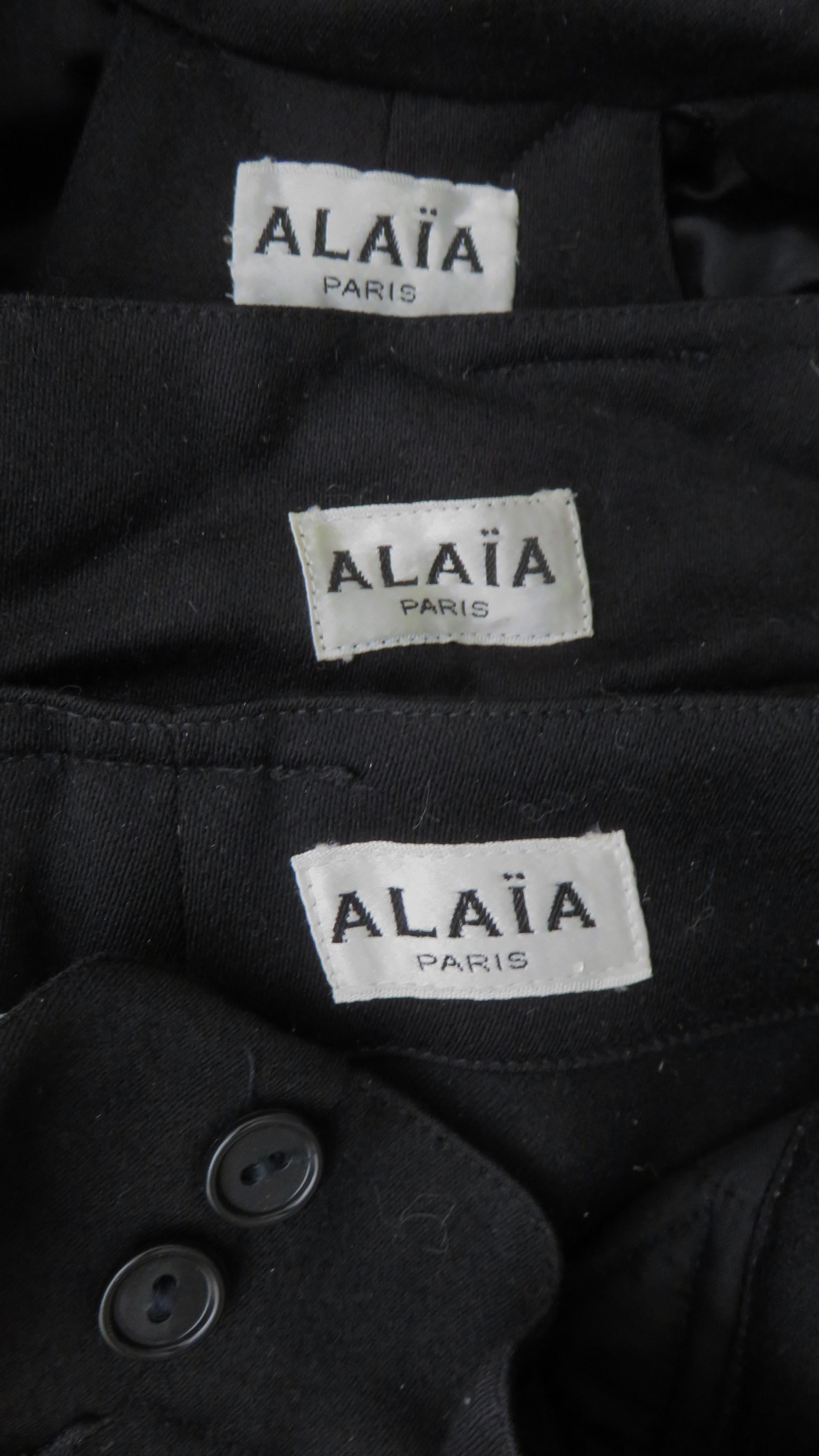 Azzedine Alaia F/W 1986 Jacket Skirt and Pants Suit For Sale 12