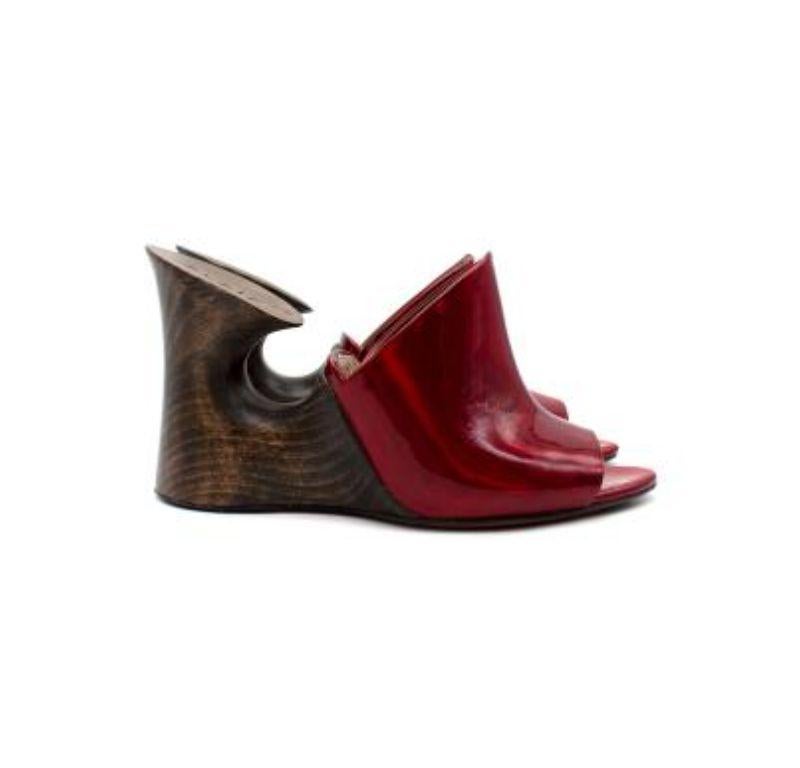 alaia la sculpture leather mules