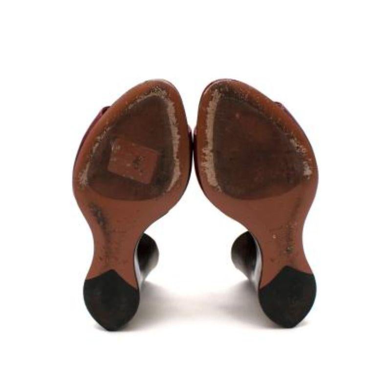dark red mules
