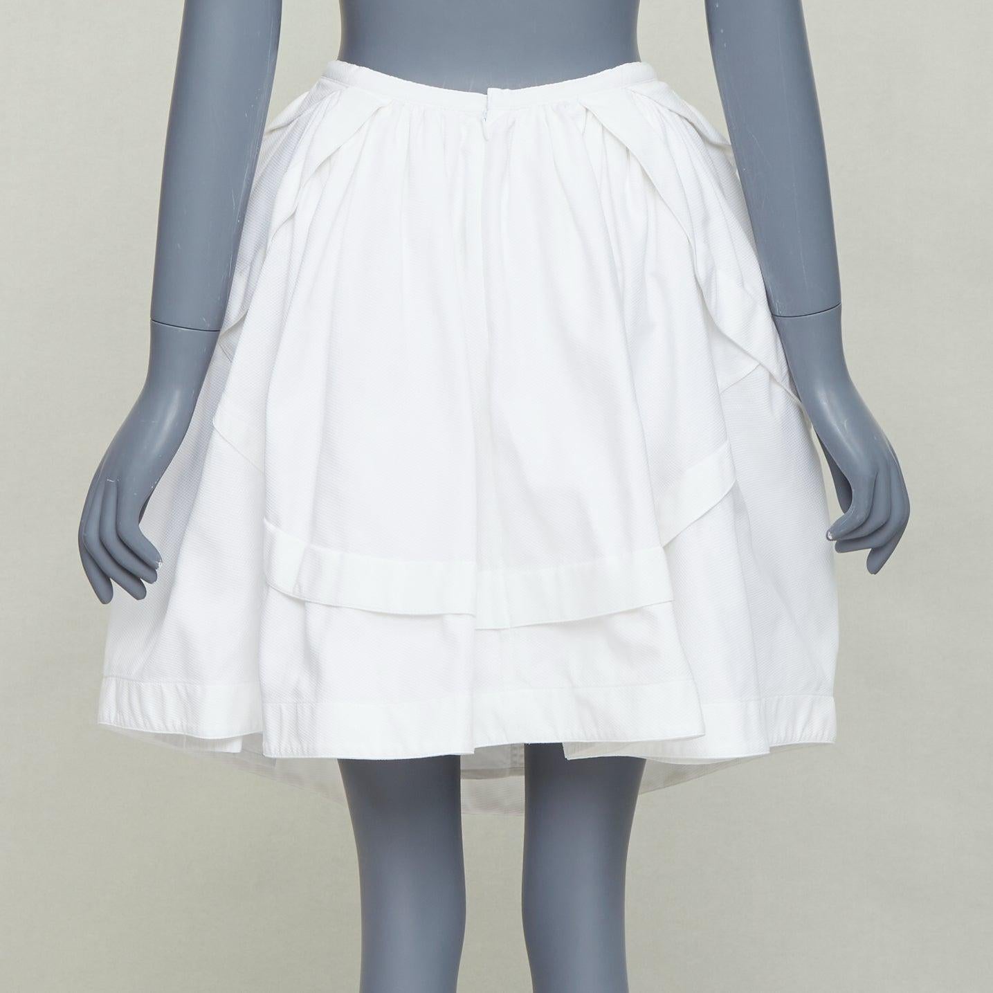 I.L.A. jupe tulipe longueur genou en coton gaufré ivoire FR40 L Pour femmes en vente