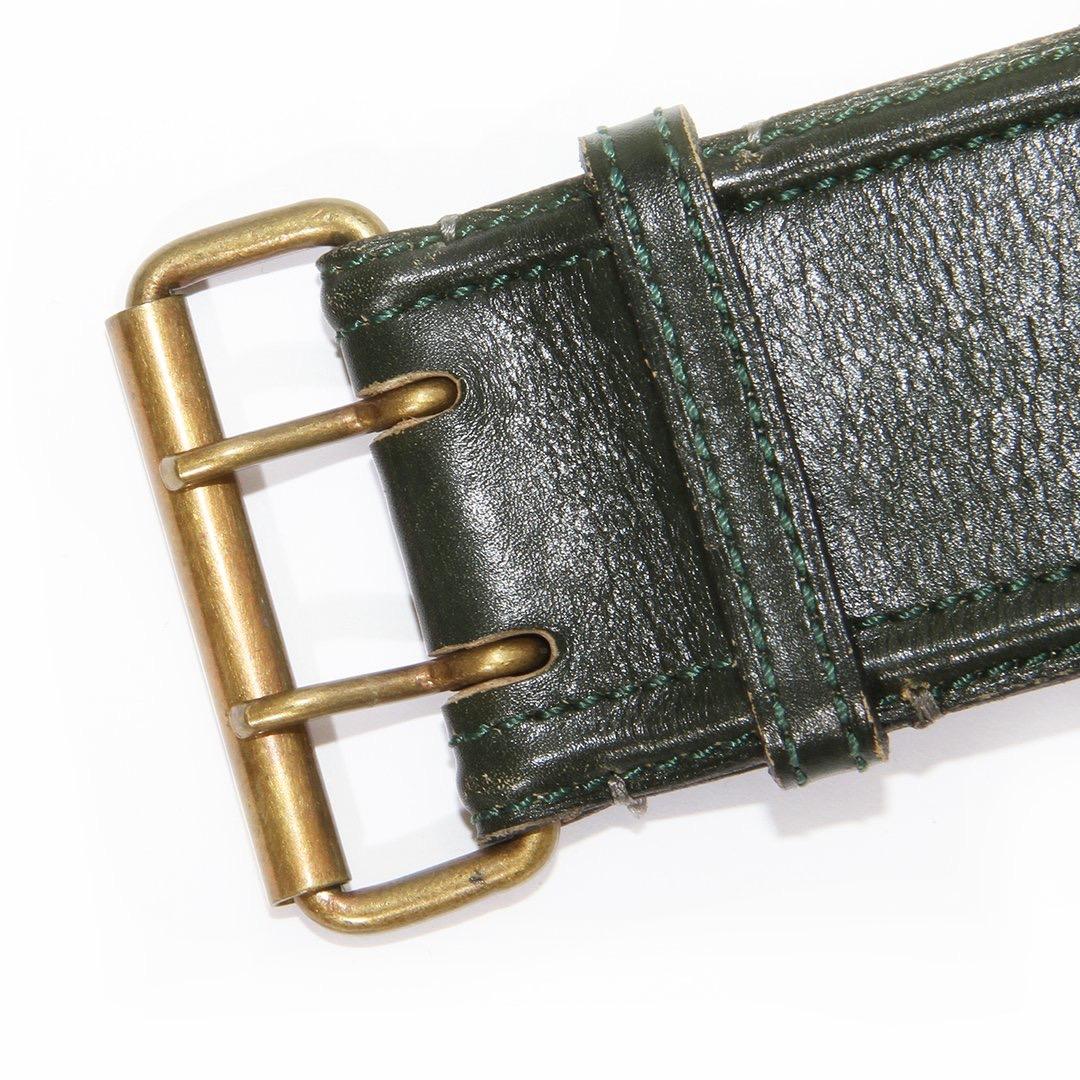 Black Alaia Leather Belt Circa 1980’s