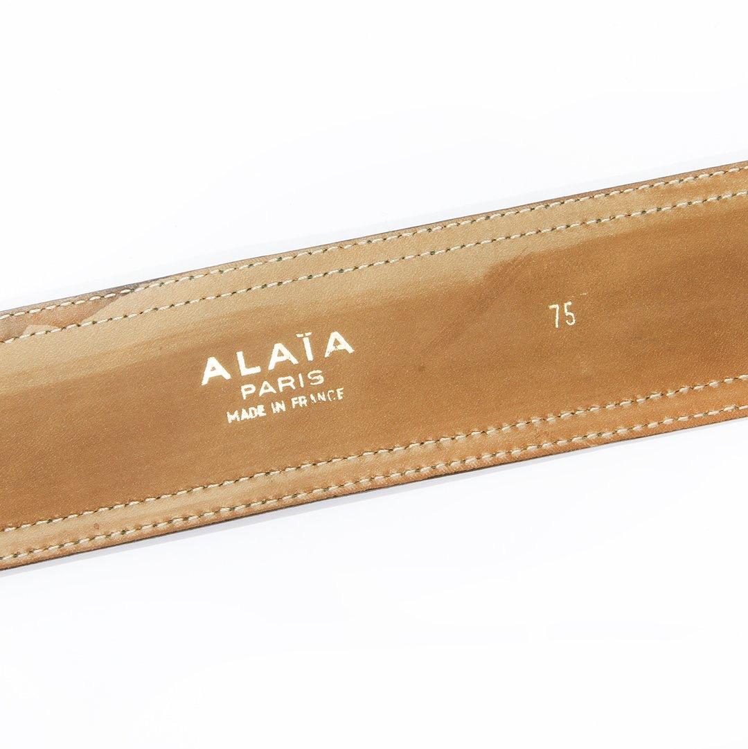 Alaia Leather Belt Circa 1980’s 2