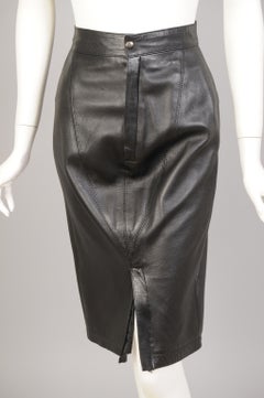 Alaia Leather Skirt