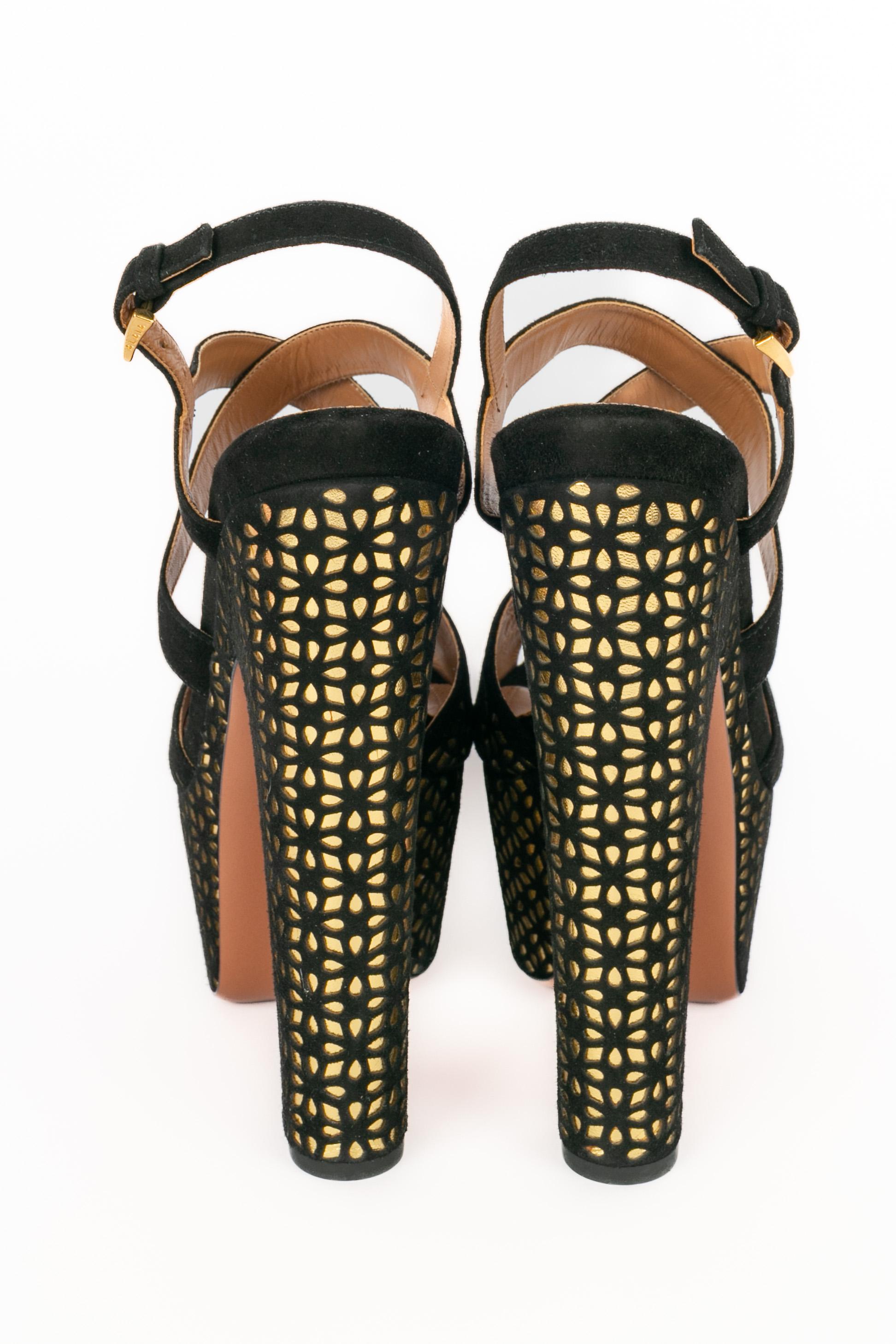 Tacones de aguja de piel Alaïa en Excelente estado para la venta en SAINT-OUEN-SUR-SEINE, FR