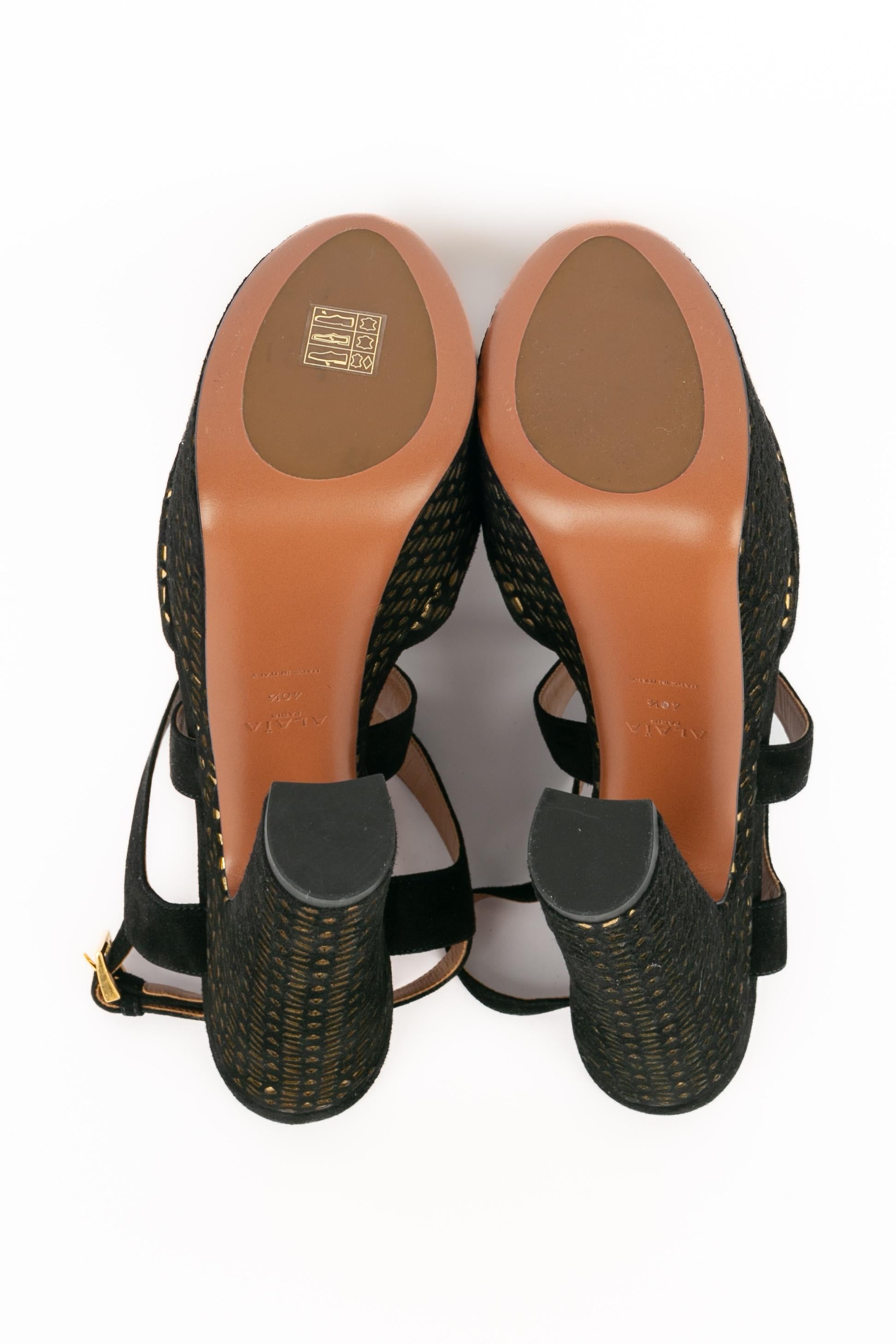 Tacones de aguja de piel Alaïa en venta 4
