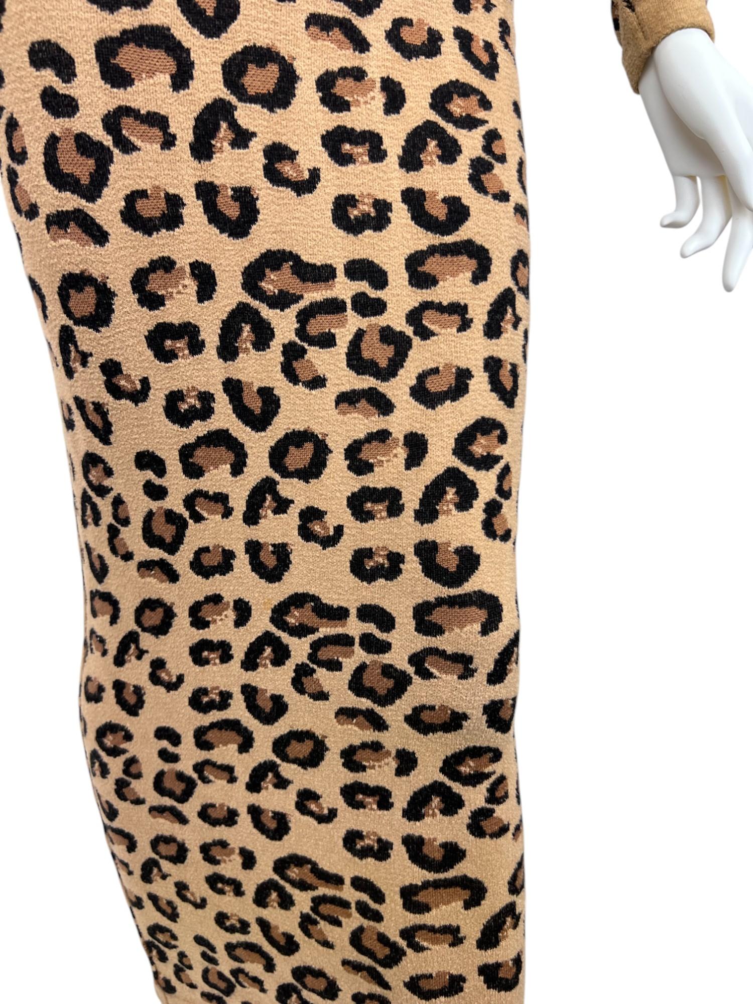 Women's Alaïa Leopard Long Dress For Sale