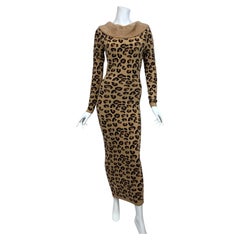 Alaïa Leopard Long Dress