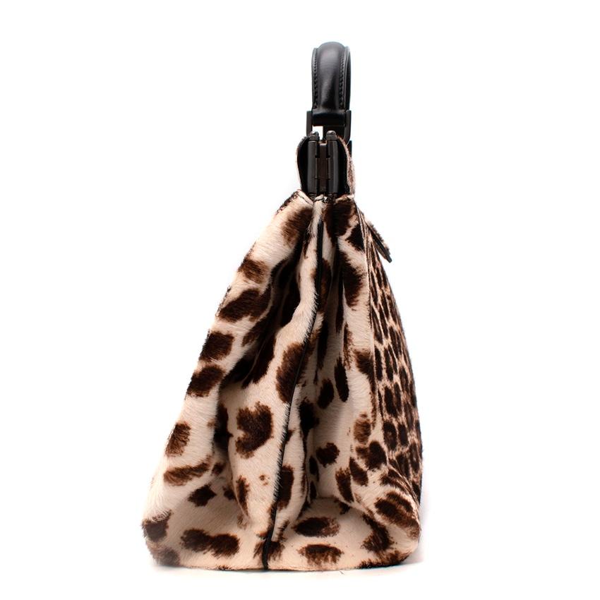 Alaia Borsa a manico superiore in cavallino con stampa leopardo In condizioni ottime in vendita a London, GB