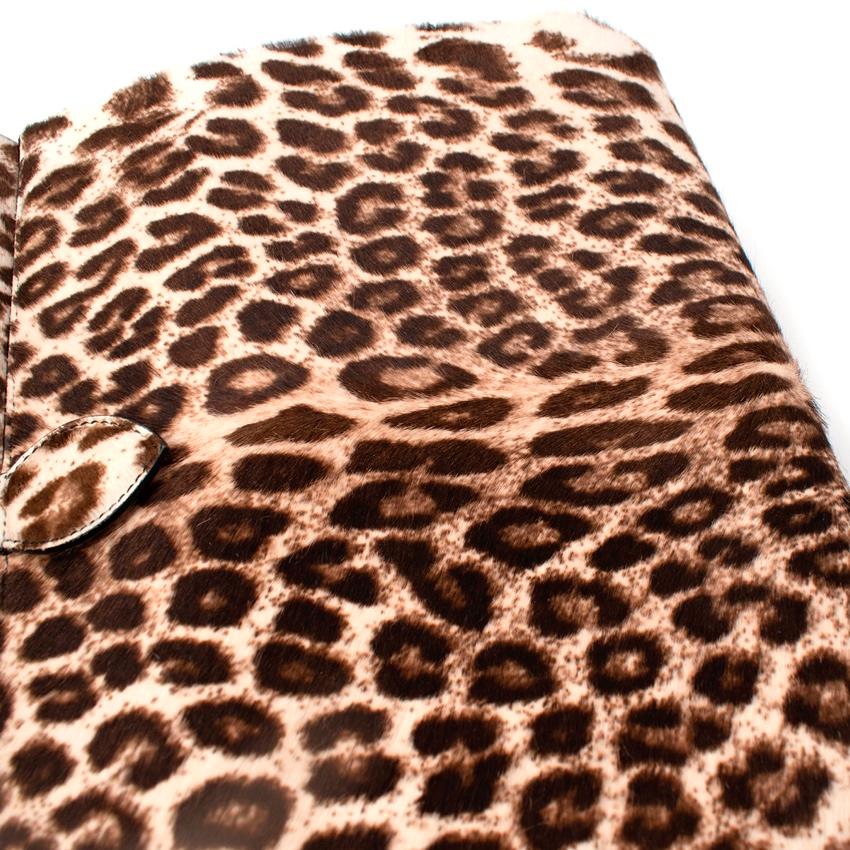 Alaia Borsa a manico superiore in cavallino con stampa leopardo in vendita 3