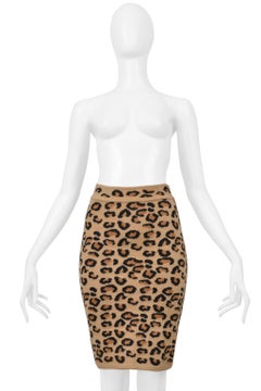 Alaia Leopard Print Skirt 1991