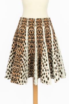 Alaïa leopard skirt