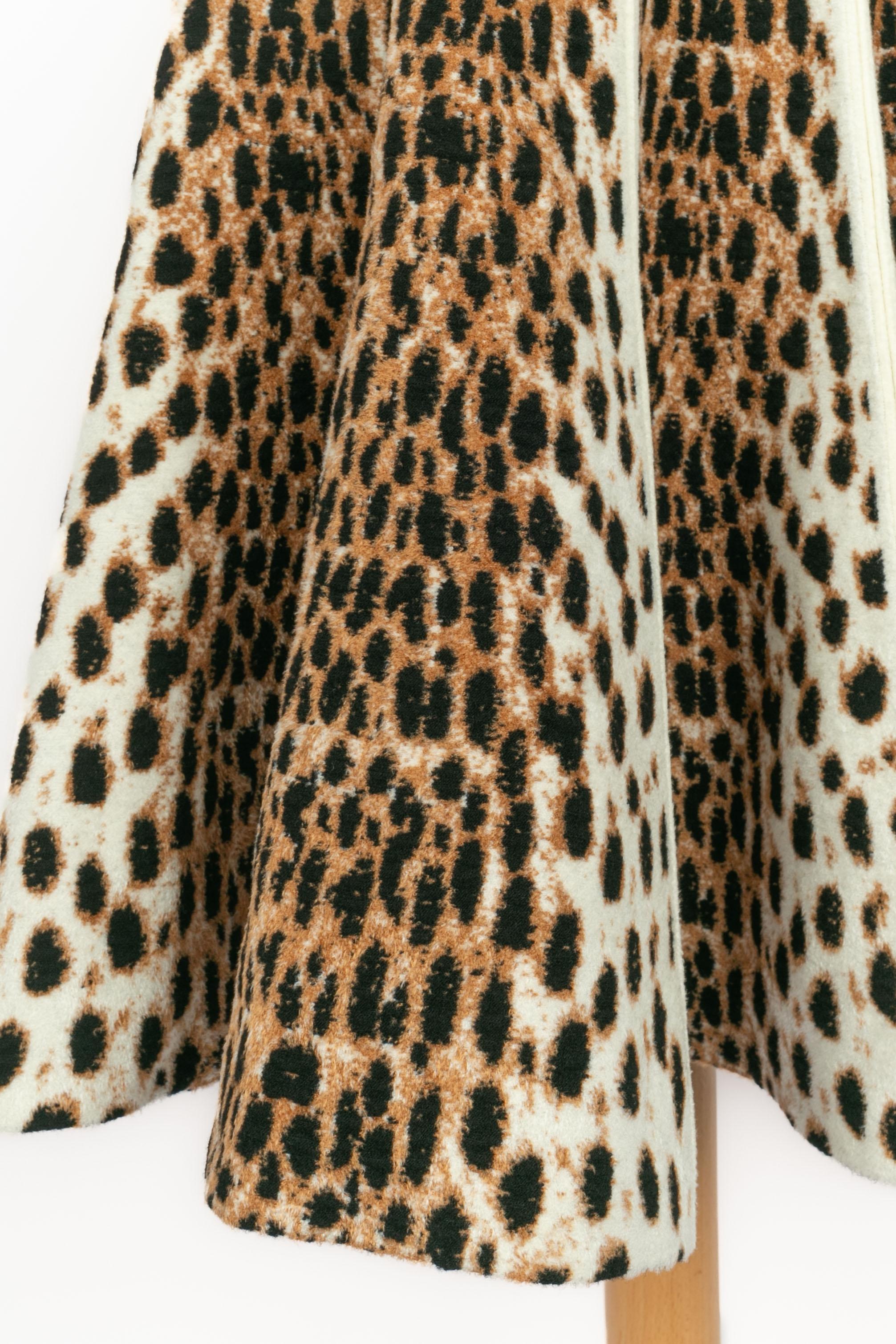 Alaïa leopard skirt For Sale 2