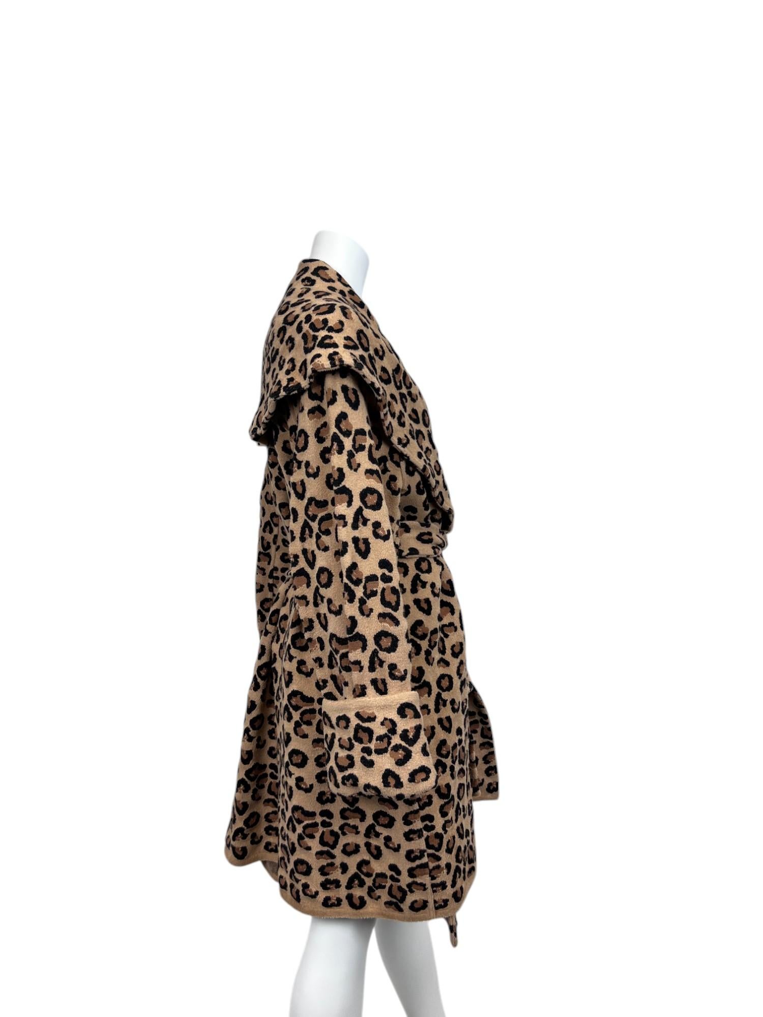 Black Alaïa Leopard Sweater Jacket For Sale