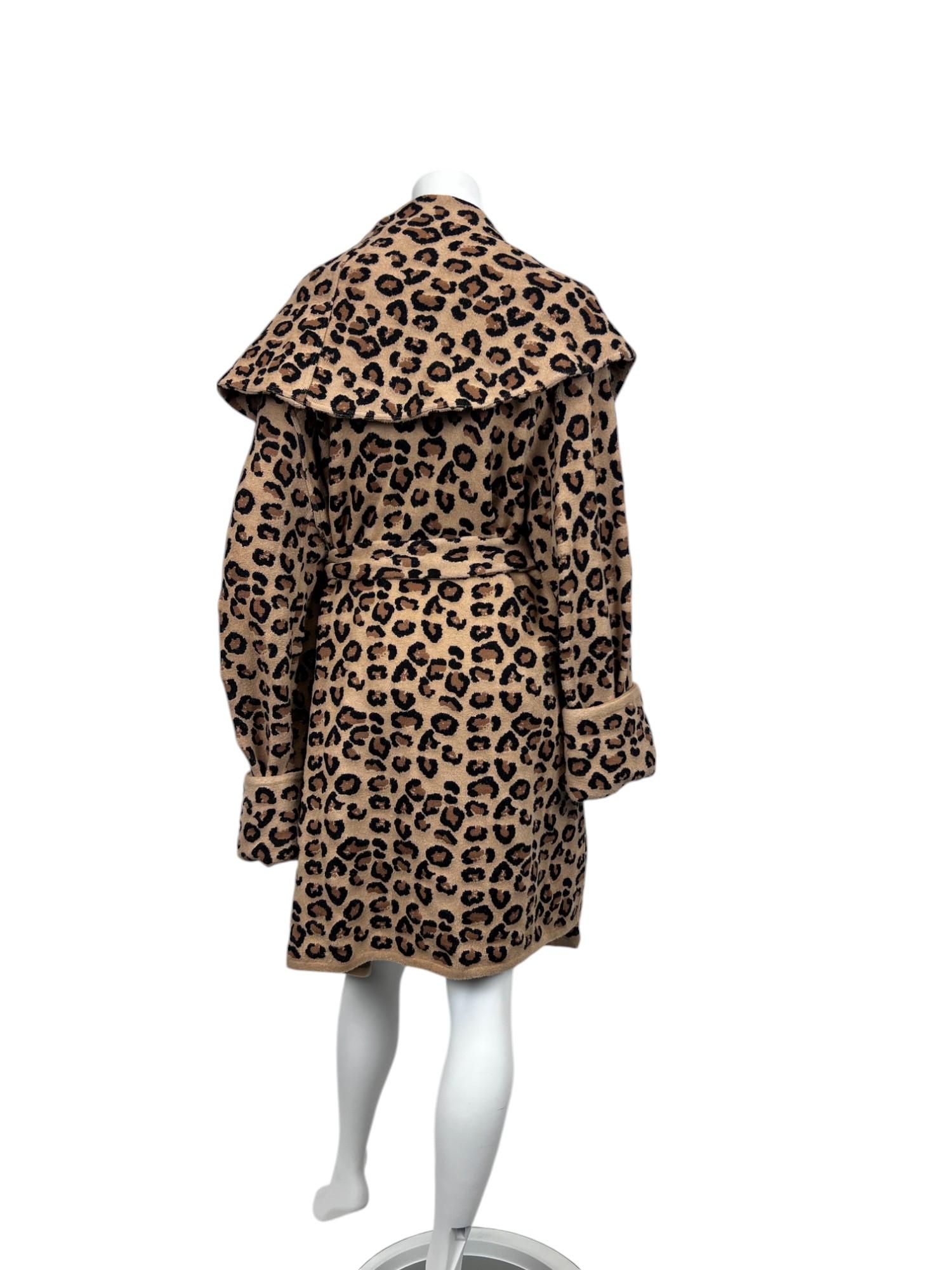 Alaïa Leopard Sweater Jacket In Excellent Condition For Sale In West Hartford, CT
