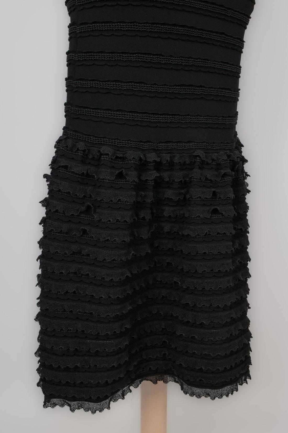 Alaïa Long Black Mesh Dress 2