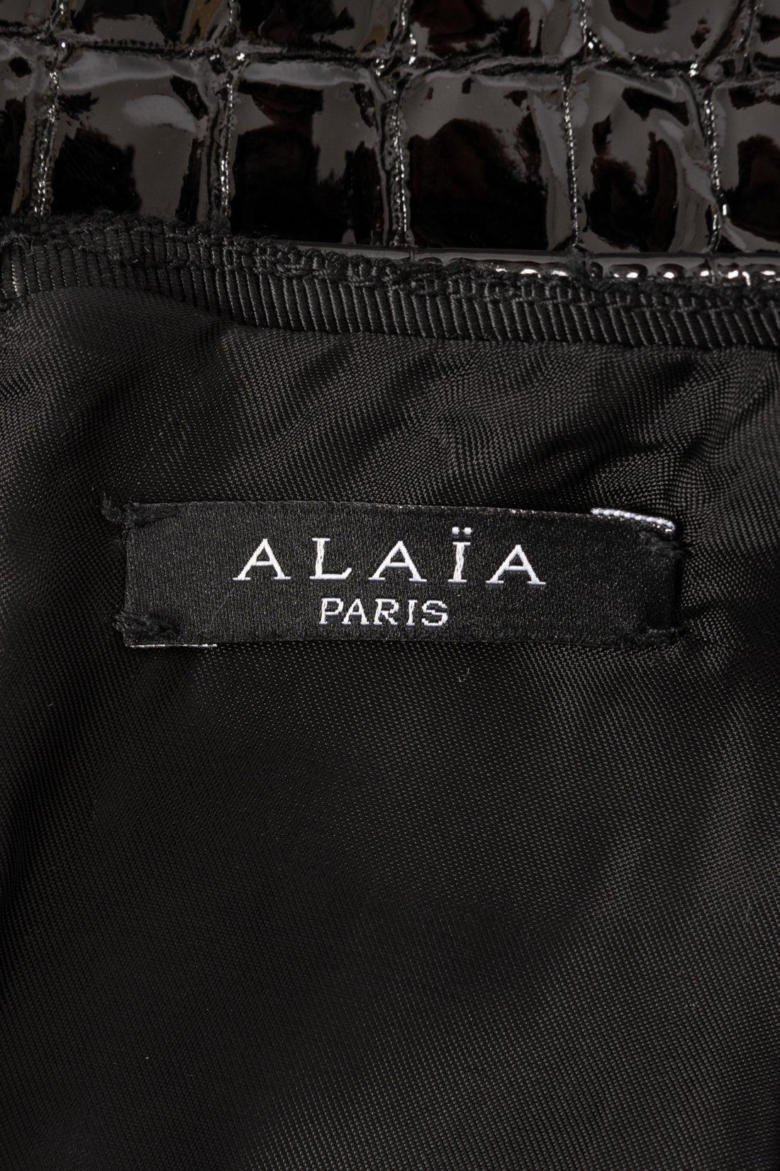 Alaïa Long Leather Skirt 5