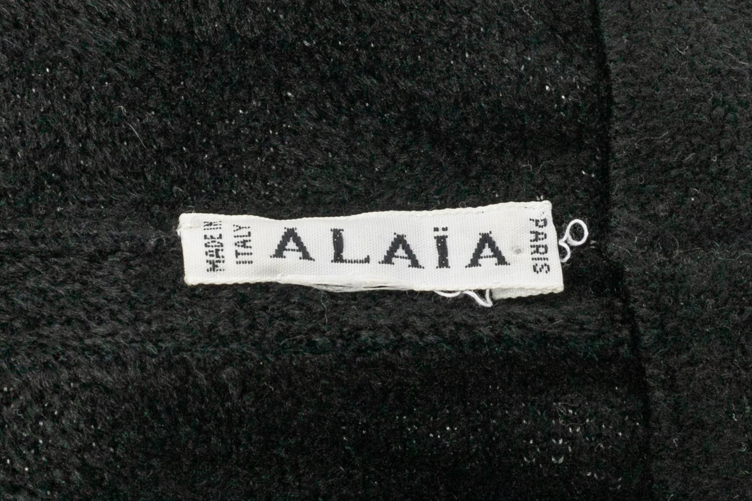 Alaïa long polka dot skirt For Sale 3