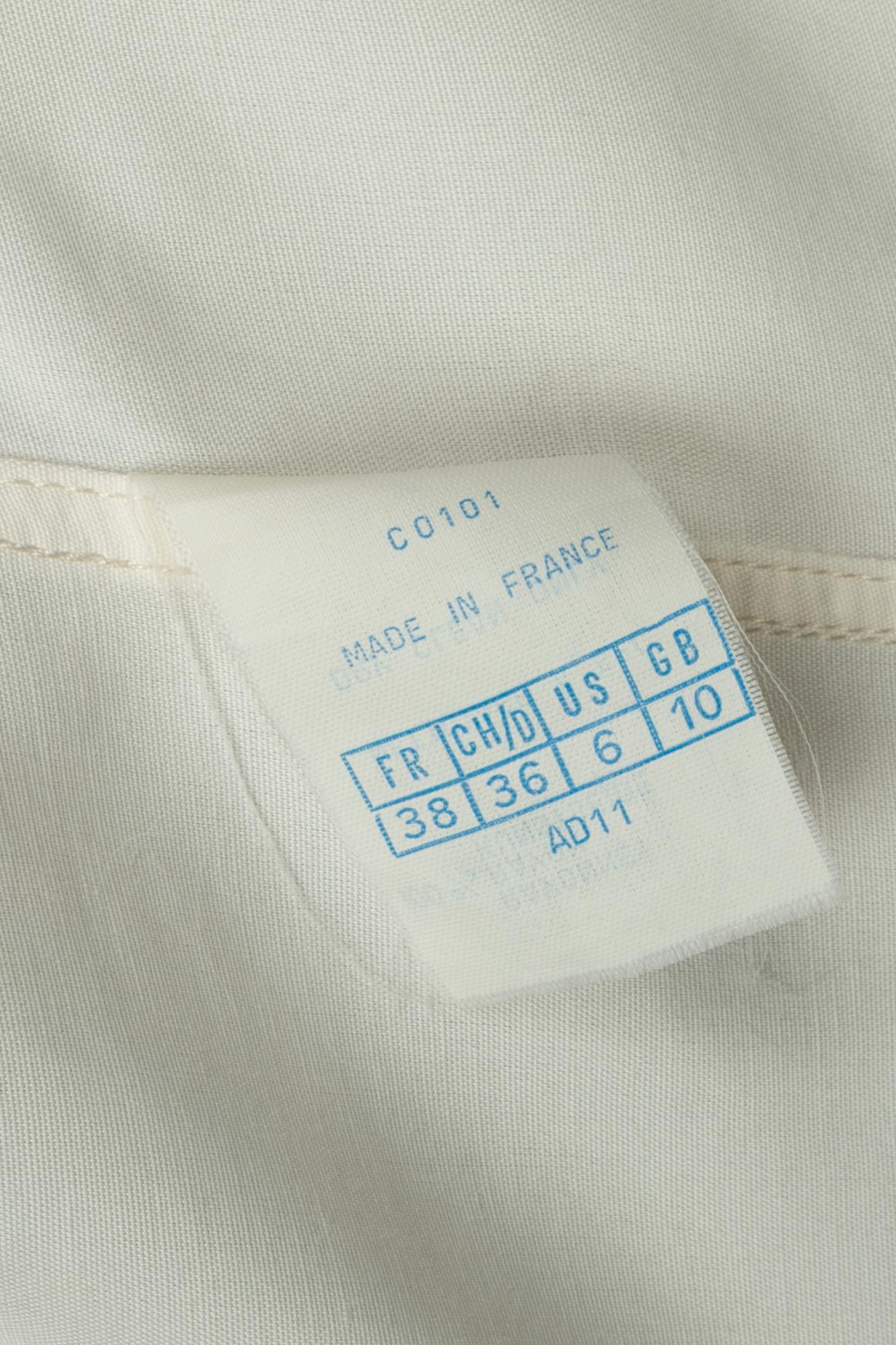 Veste longue blanche Alaïa 1985s en vente 5