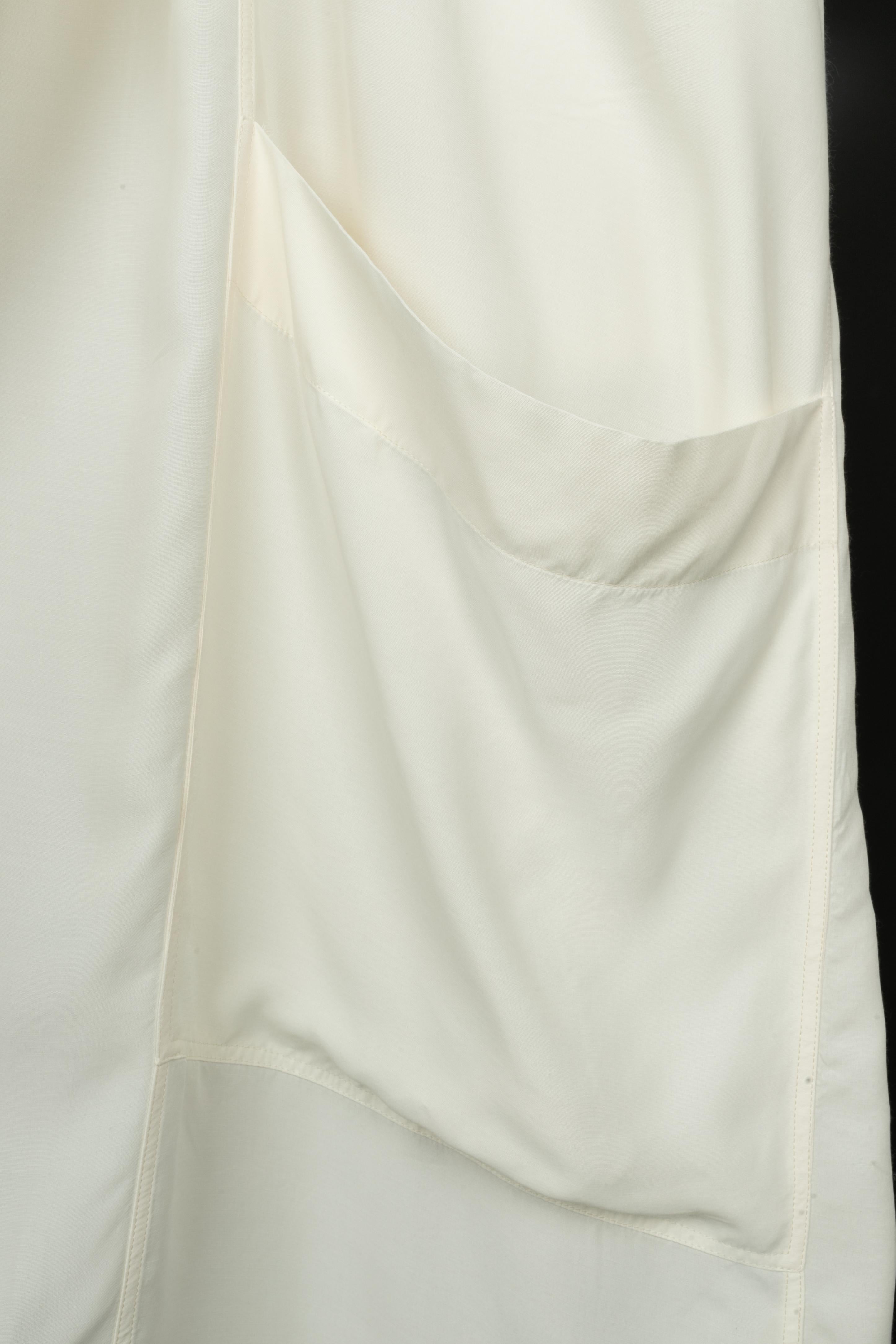 Veste longue blanche Alaïa 1985s en vente 2