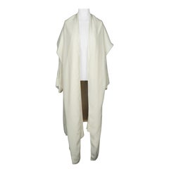 Alaïa long white jacket 1985s