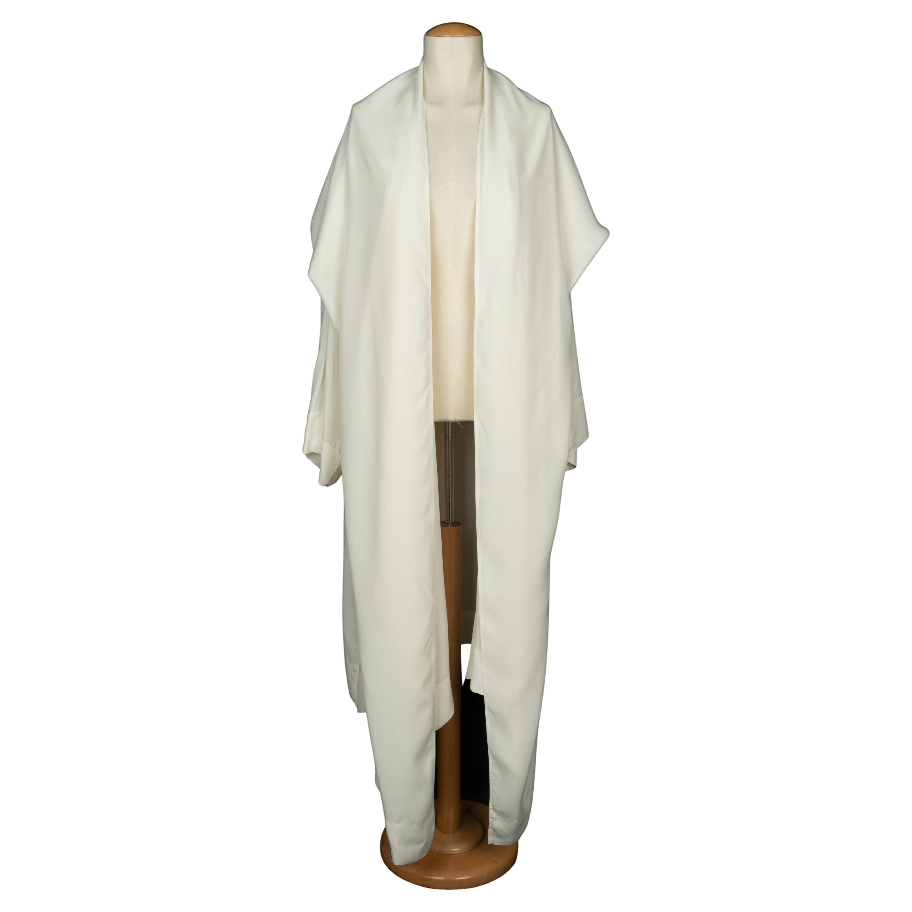 Alaïa long white jacket 1985s